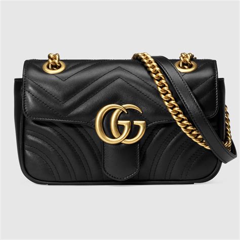 gucci mini borsa gg marmont in pelle matelassé|gucci marmont mini crossbody bag.